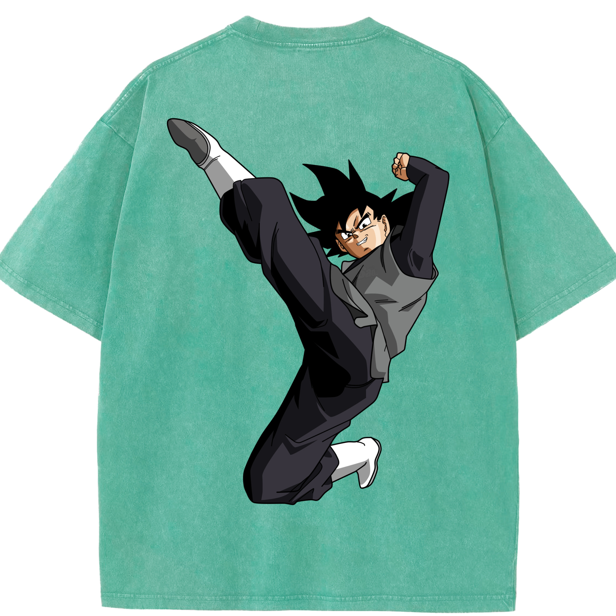 （画像用） ドラゴンボール ベジータ四世（Bejīta Yonsei）DRAGON BALL Vegeta IV 綿100% ヴィンテージ風 半袖Tシャツ（背面プリント）